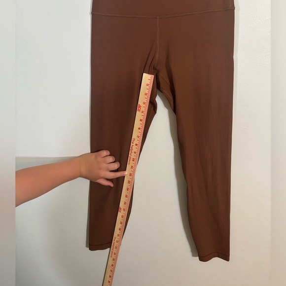 Lululemon Wunder Train Ribbed High Rise Tight 25” Brown Size 6 - Picture 9 of 13